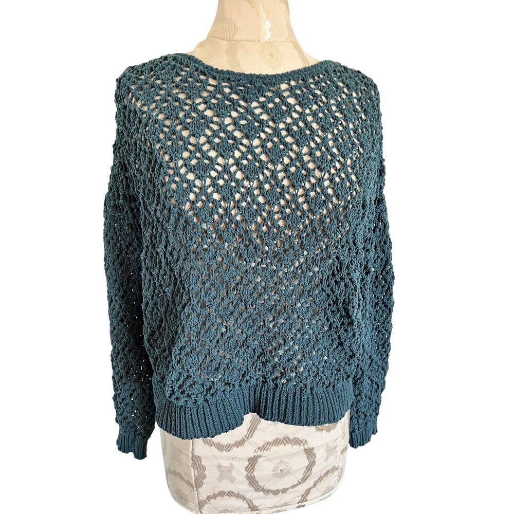MODlusive Crochet Knit Long Sleeve Sweater Large